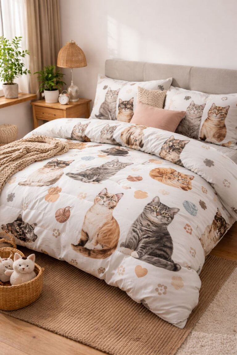 Pościel w koty – idealny wybór dla miłośników kotów 🐱
