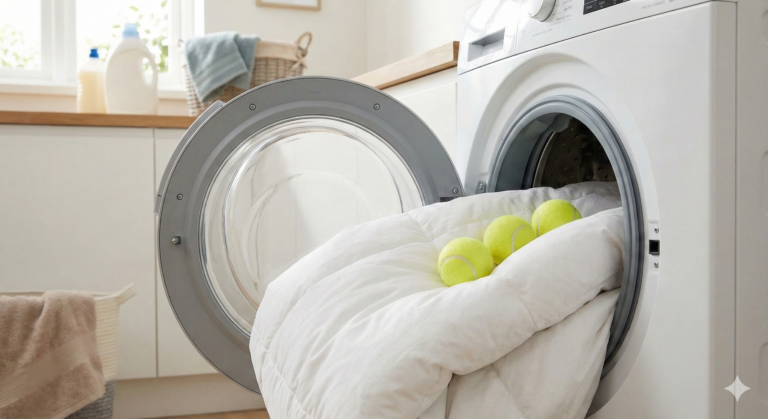Jak prać kołdrę w pralce? Poradnik (puch, syntetyk, wełna)