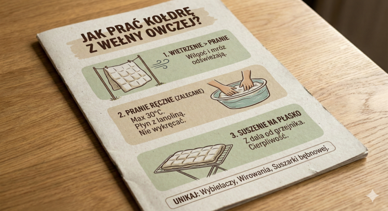 Jak prać kołdrę z wypełnieniem z wełny owczej? Kompletny poradnik, by jej nie zniszczyć