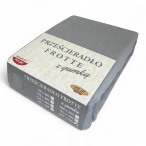 PRZEŚCIERADŁO FROTTE GRUBE POLSKIE Z GUMKĄ 90x200