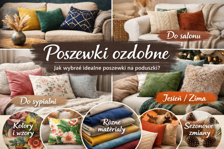 Poszewki ozdobne – jak wybrać idealne poszewki na poduszki do salonu i sypialni?