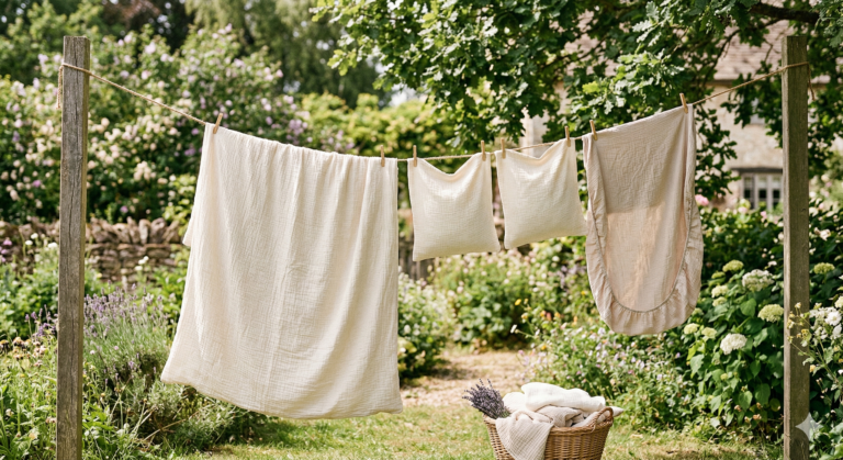 Jak suszyć pościel muślinową, by zachowała swoją niebiańską miękkość?