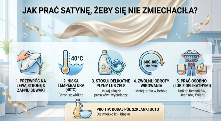 Jak prać prześcieradło satynowe, żeby się nie zmiechaciło? Kompletny poradnik