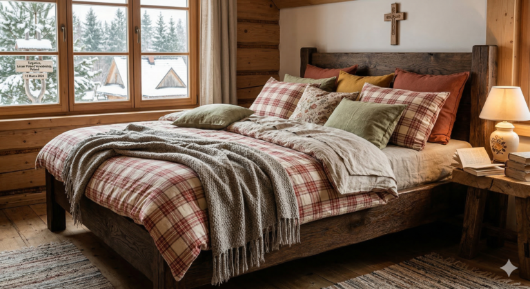 Jaką pościel dobrać do sypialni w stylu rustykalnym? Poczuj sielski klimat we własnym domu