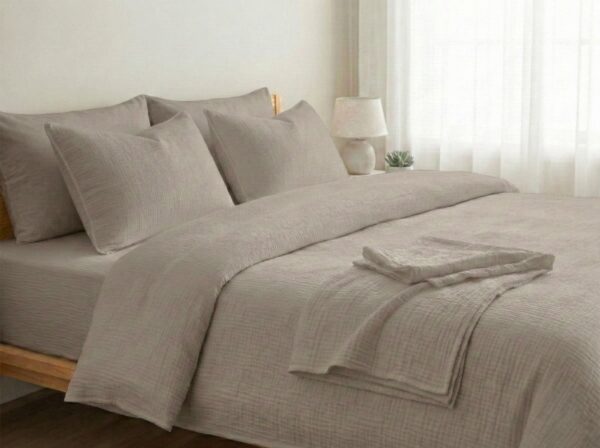 Pościel muślinowa 160x200 + 2x 70x80 cm 100% bawełna – Polski Producent Koppol