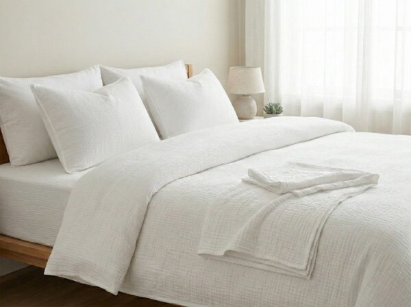 Pościel muślinowa 160x200 + 2x 70x80 cm 100% bawełna – Polski Producent Koppol