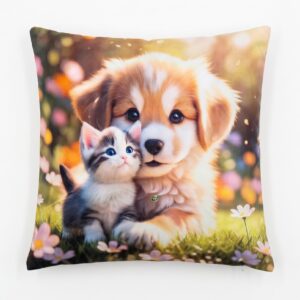 Poszewka Dekoracyjna Welurowa 45x45 cm – Dwustronny Wzór, Na Zamek