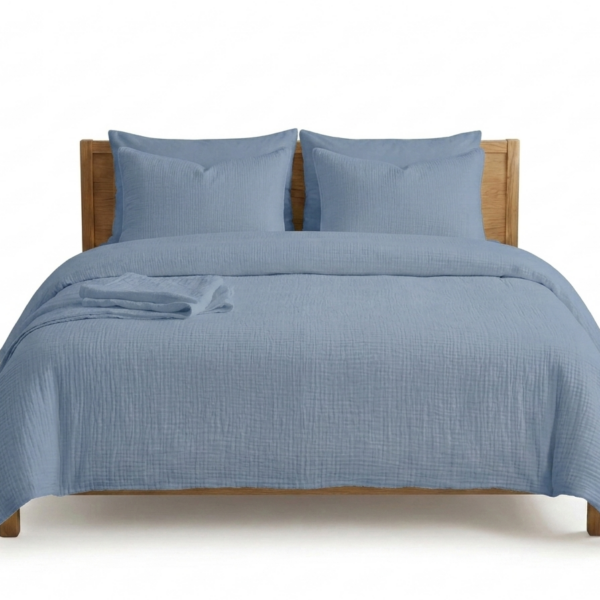 Pościel muślinowa 160x200 + 2x 70x80 cm 100% bawełna – Polski Producent Koppol