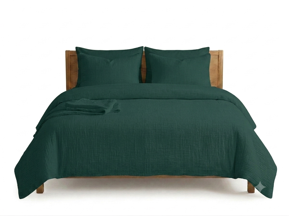 Pościel muślinowa 160x200 + 2x 70x80 cm 100% bawełna – Polski Producent Koppol