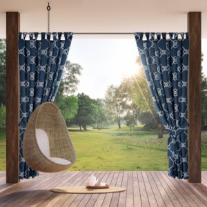 Zasłona Gotowa Garden 14 na Szelkach Granatowy