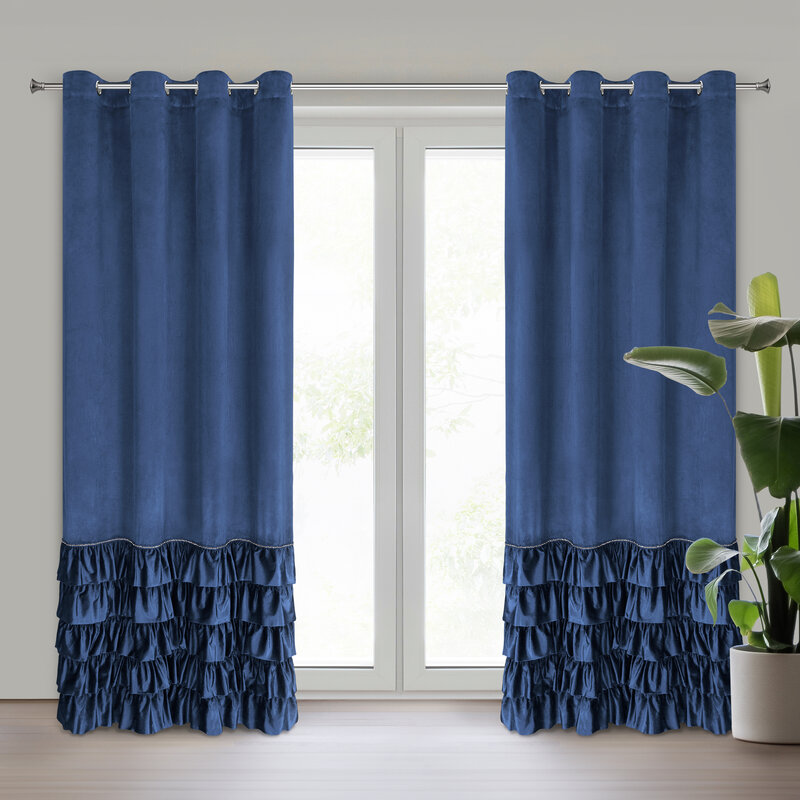 Zasłona Gotowa Carli Granatowy