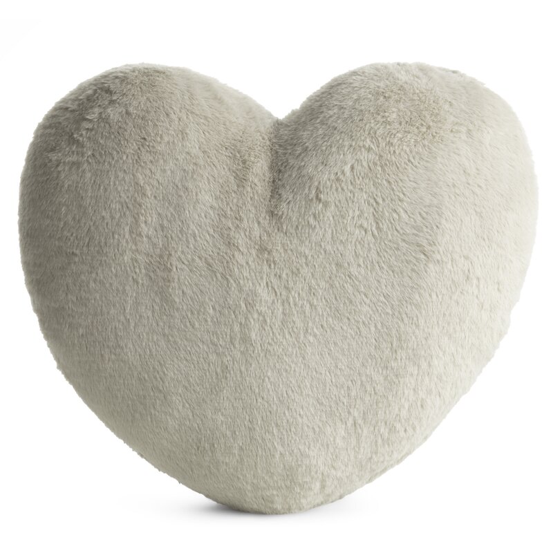 Poszewka Heart Jasnobeżowy