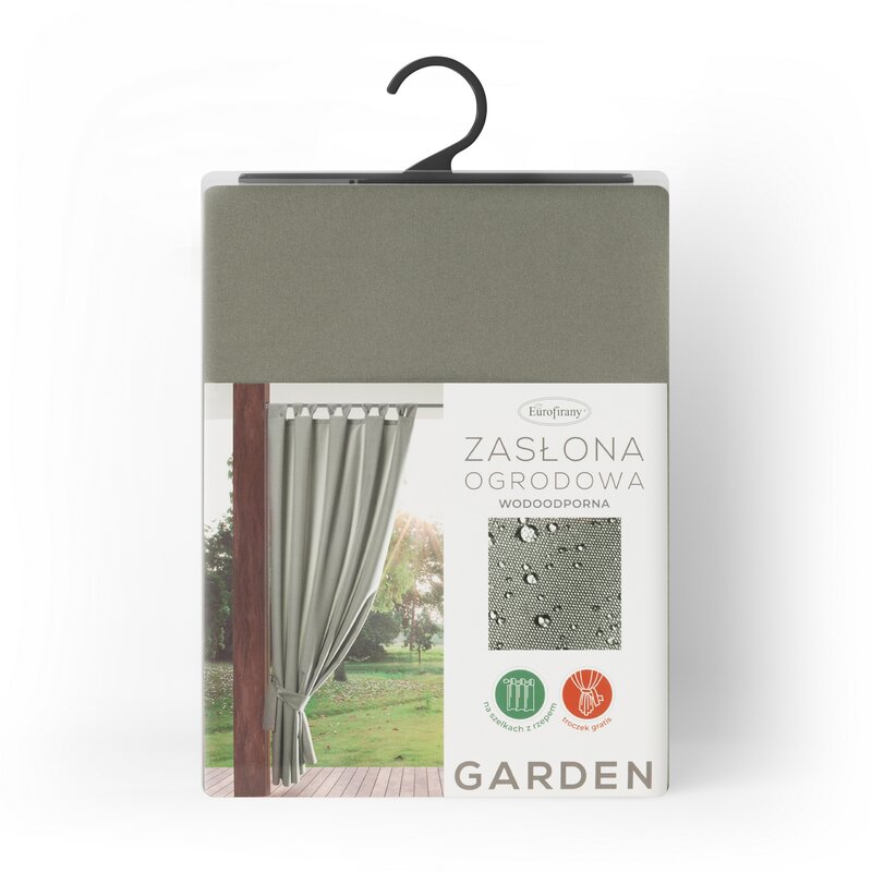 Zasłona Gotowa Garden na Szelkach Beżowy - obrazek 3