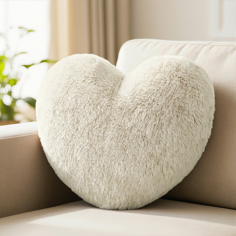 Poszewka Heart Kremowy - obrazek 3