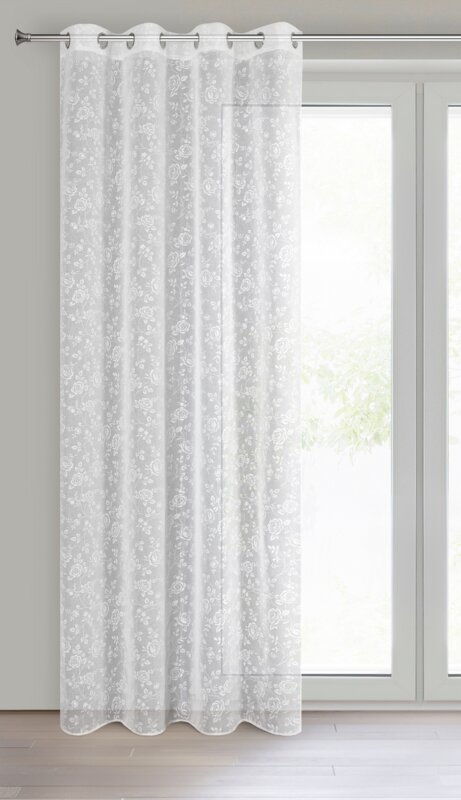 Zasłona Gotowa Holly Biały - obrazek 2