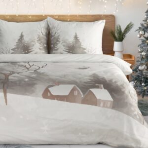 Świąteczny Komplet Pościeli Inverno Biały