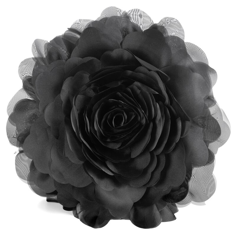 Poszewka Flores 6 Czarny