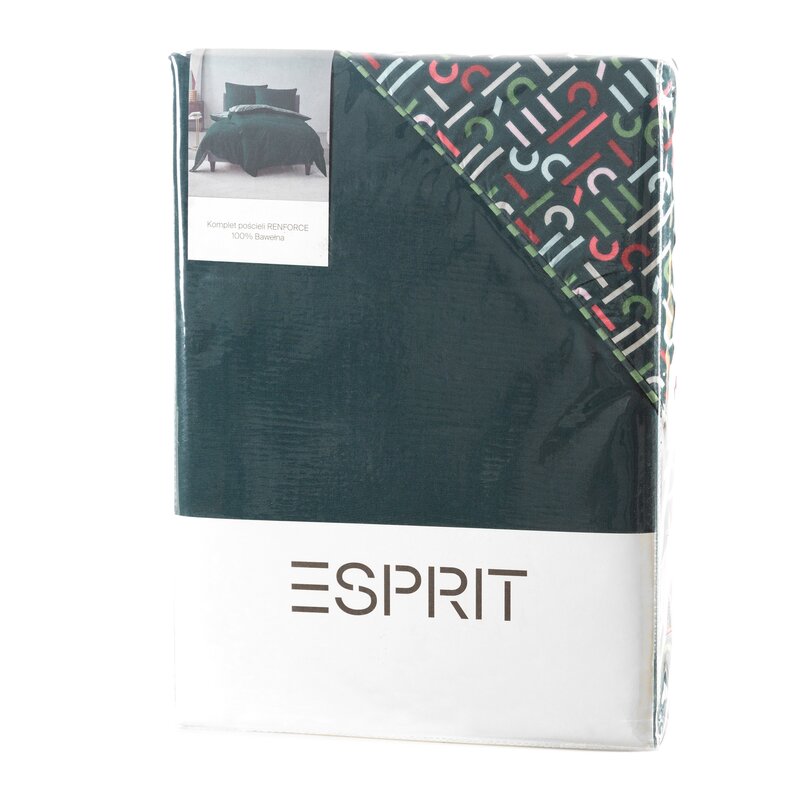 Komplet Pościeli Esprit 06 Ciemnozielony - obrazek 2
