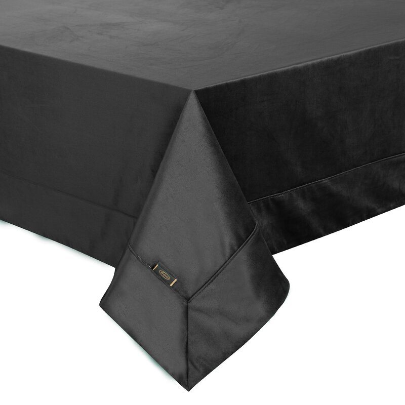 Obrus Velvet Czarny - obrazek 3