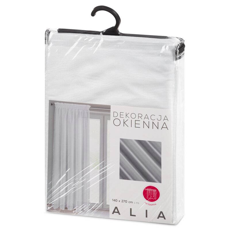 Firana Gotowa Alia na Taśmie Biały - obrazek 3