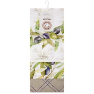 Komplet Ręczników Kuchennych Olive Naturalny (3)