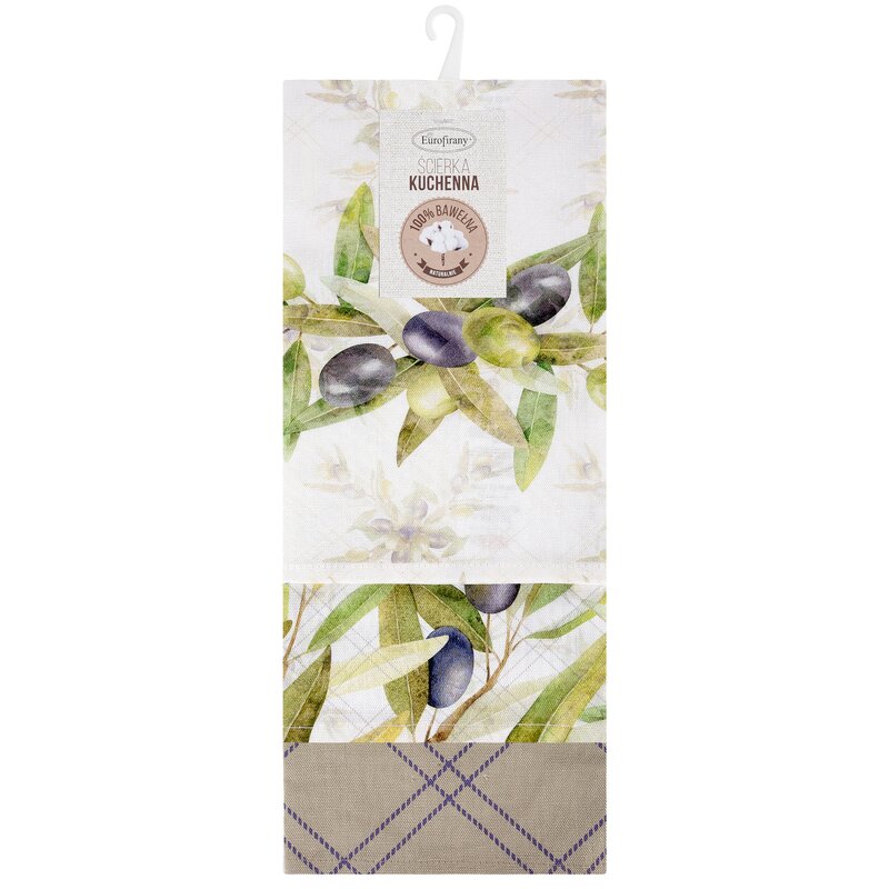 Komplet Ręczników Kuchennych Olive Naturalny (3)