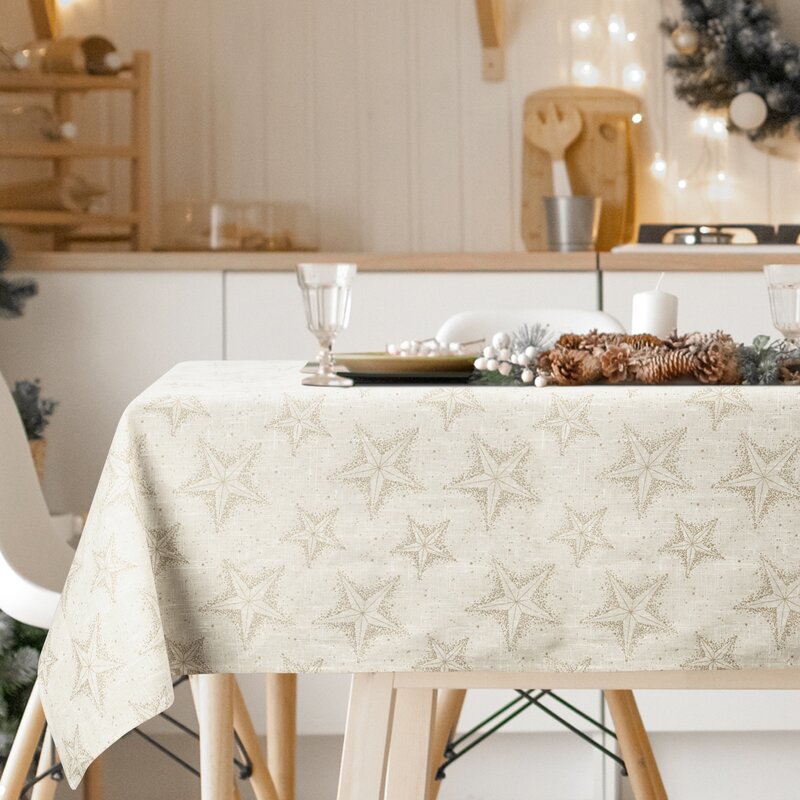 Obrus Świąteczny Winter Kremowy