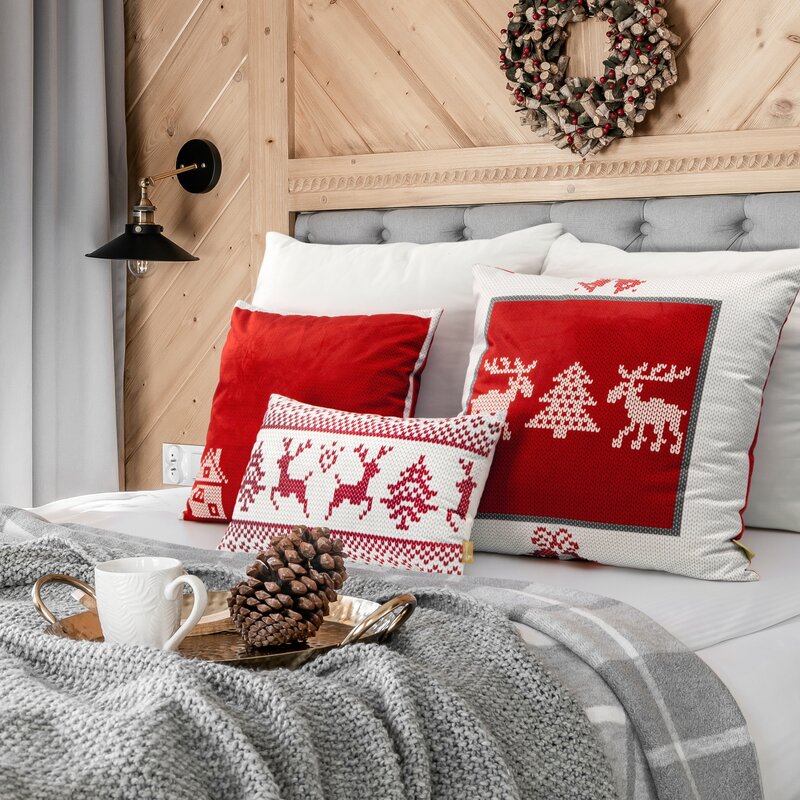 Poszewka Świateczna Noel03 Czerwony (03) - obrazek 3