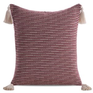 Poszewka Boho 6 Bordowy