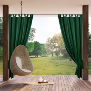 Zasłona Gotowa Garden na Szelkach Ciemnozielony
