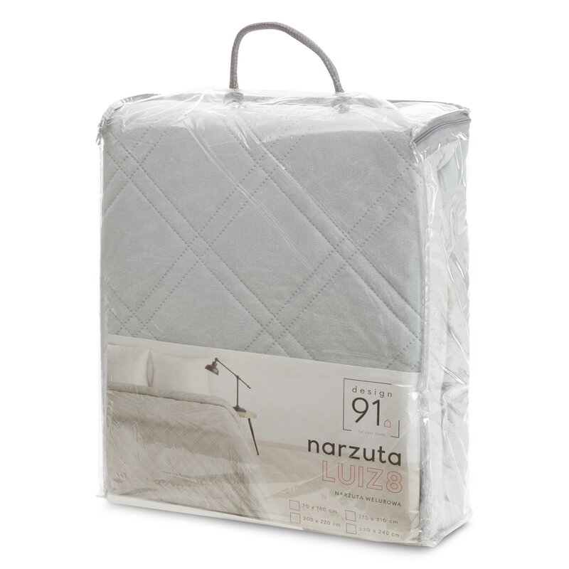 Narzuta D91 Luiz 8 Srebrny - obrazek 2