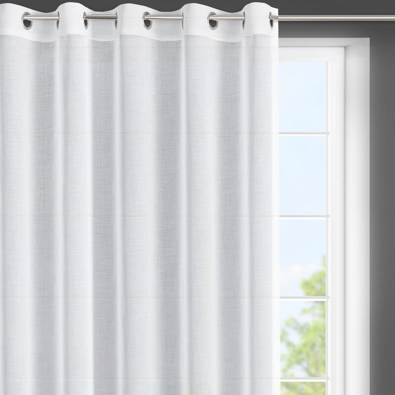 Firana Gotowa Lana Biały - obrazek 2