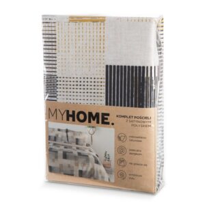 Komplet Pościeli Home 06 Stalowy