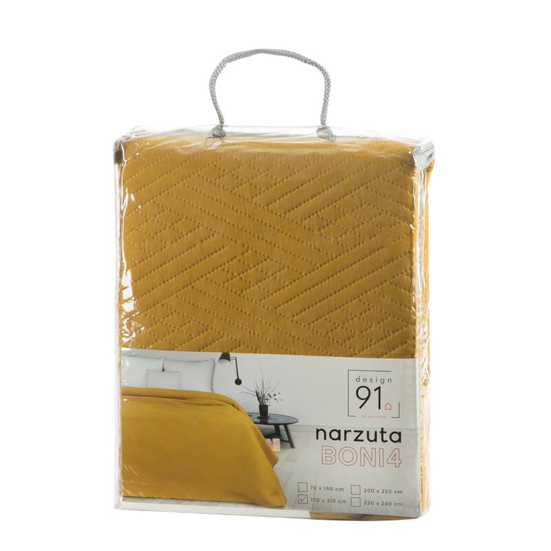 Narzuta D91 Boni 4 Musztardowy - obrazek 2