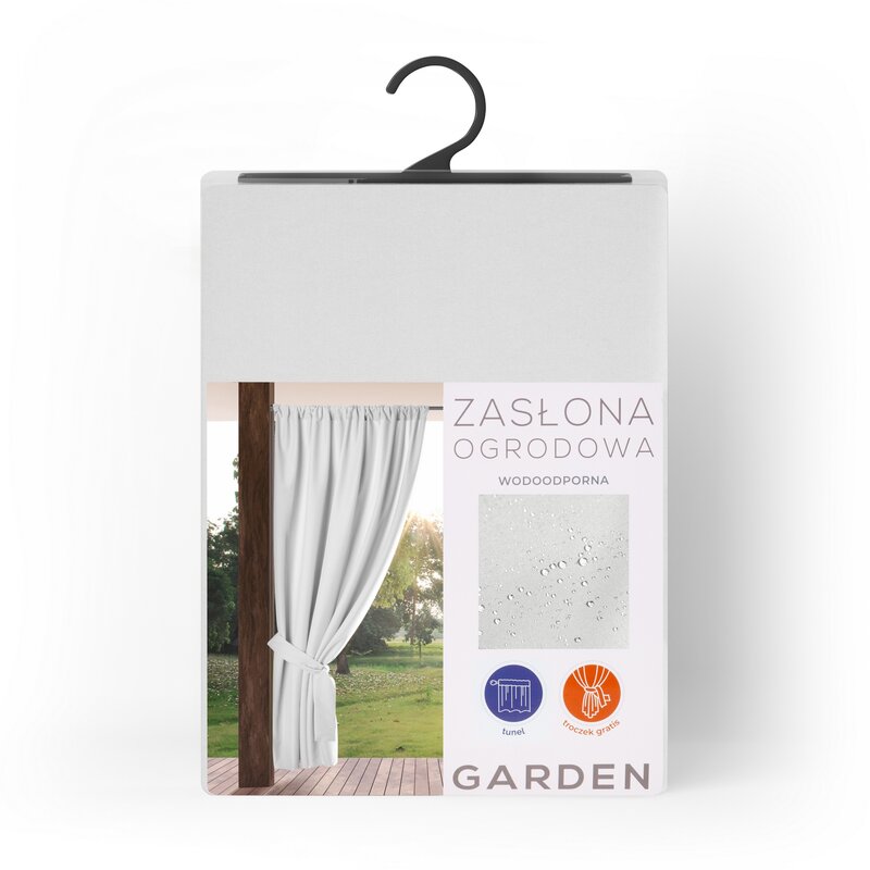 Zasłona Gotowa Garden na Biały - obrazek 3