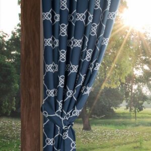 Zasłona Gotowa Garden 14 na Szelkach Granatowy