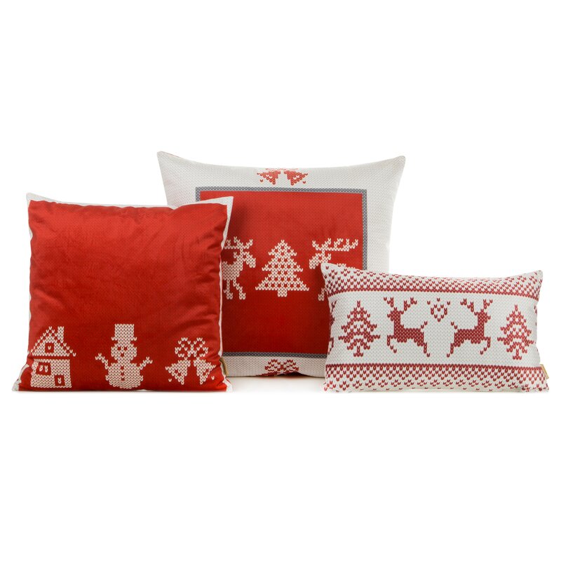 Poszewka Świateczna Noel03 Czerwony (03) - obrazek 2