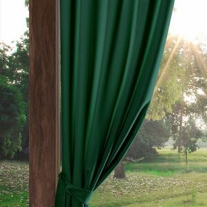 Zasłona Gotowa Garden na Szelkach Ciemnozielony