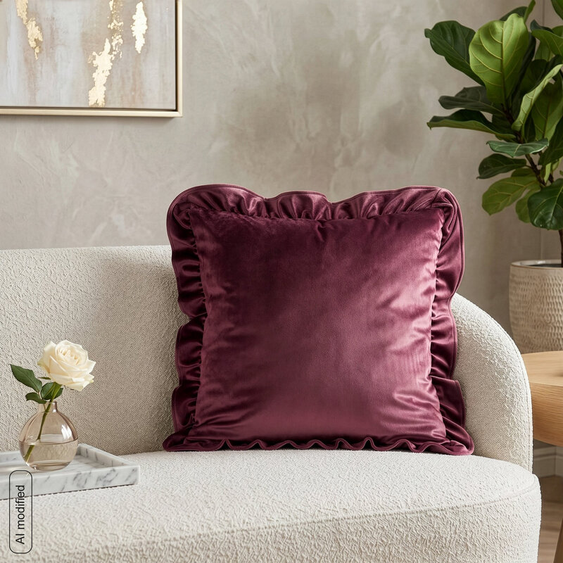 Poszewka Brenda1 Burgundowy - obrazek 3